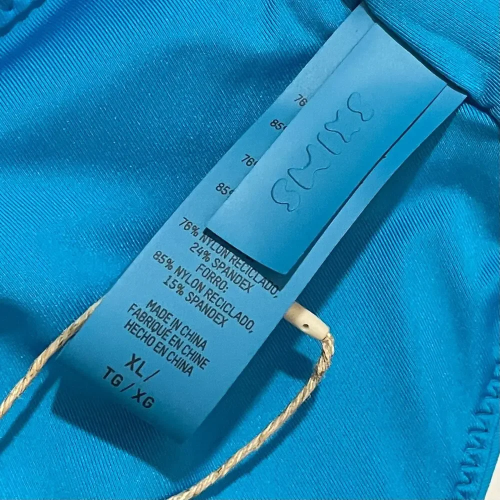 NWT SKIMS Tank Bikini Top - Turquoise - Large